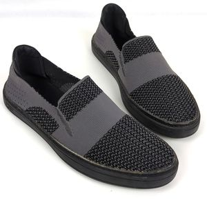 UGG Womens Slip-On Knit Sneakers in Gray and Black